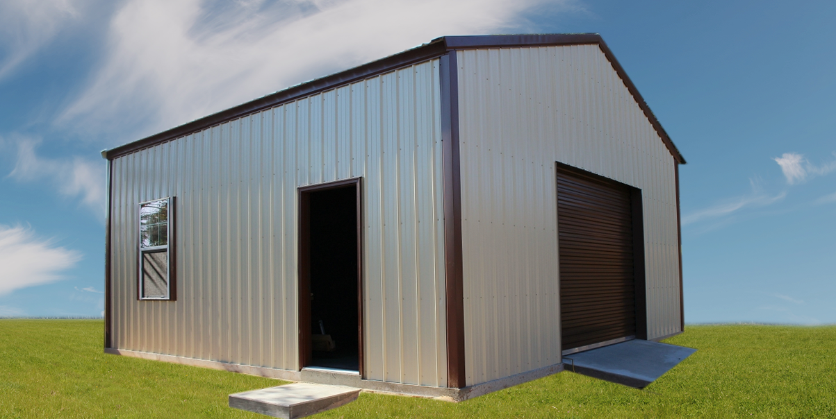 Enclosed Barn with no Roof Overhang